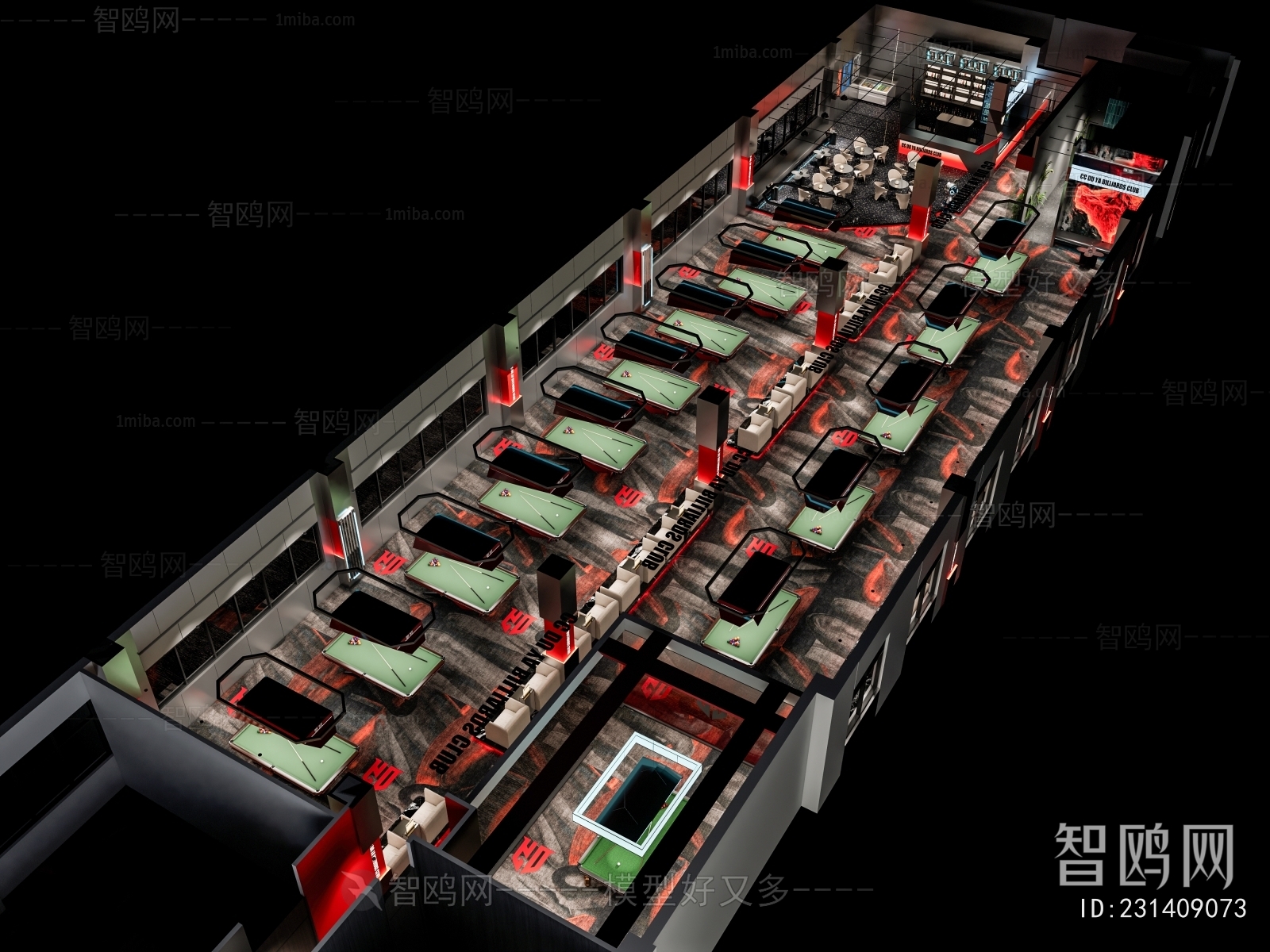 Modern Billiard Room