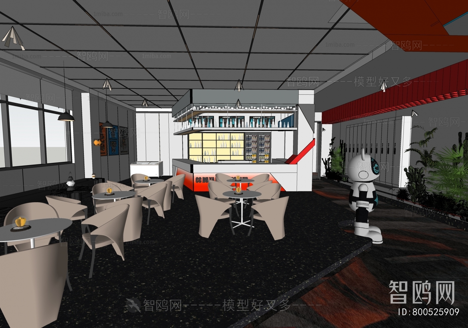 Modern Billiard Room