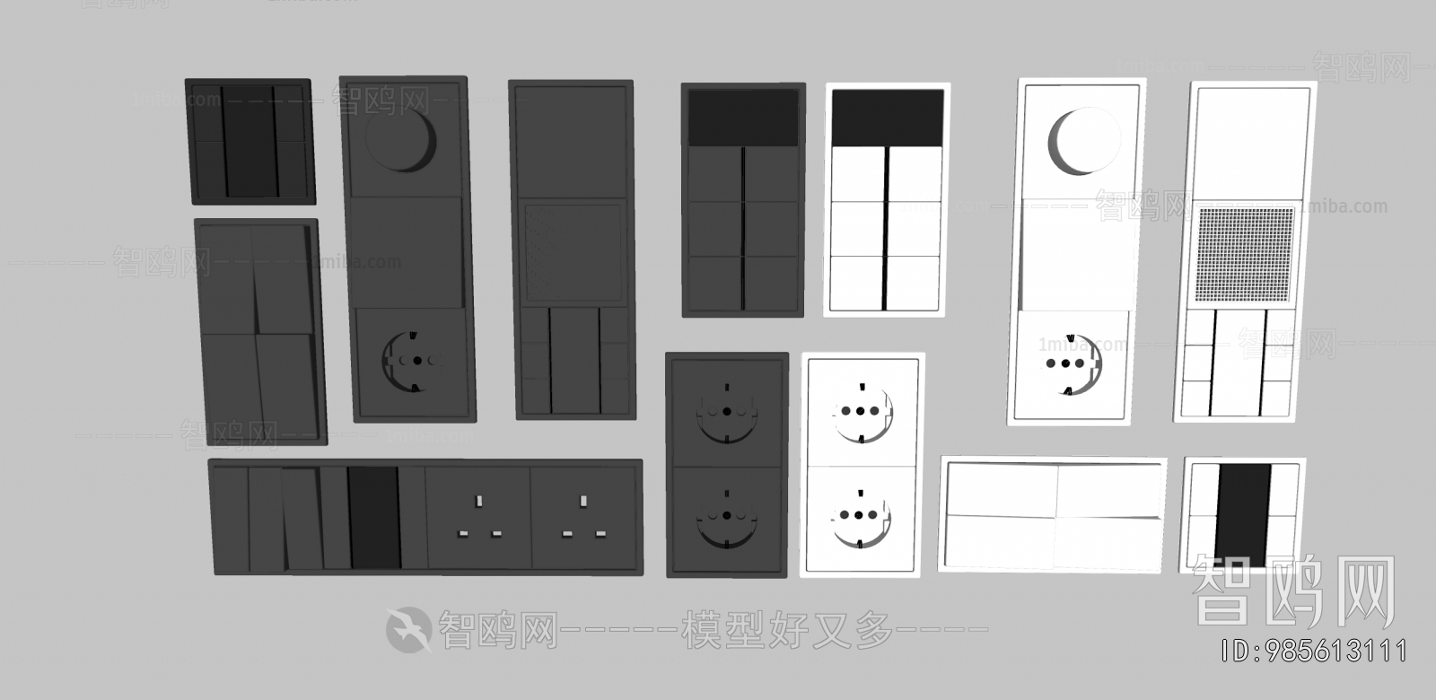 Modern Switch Socket Panel