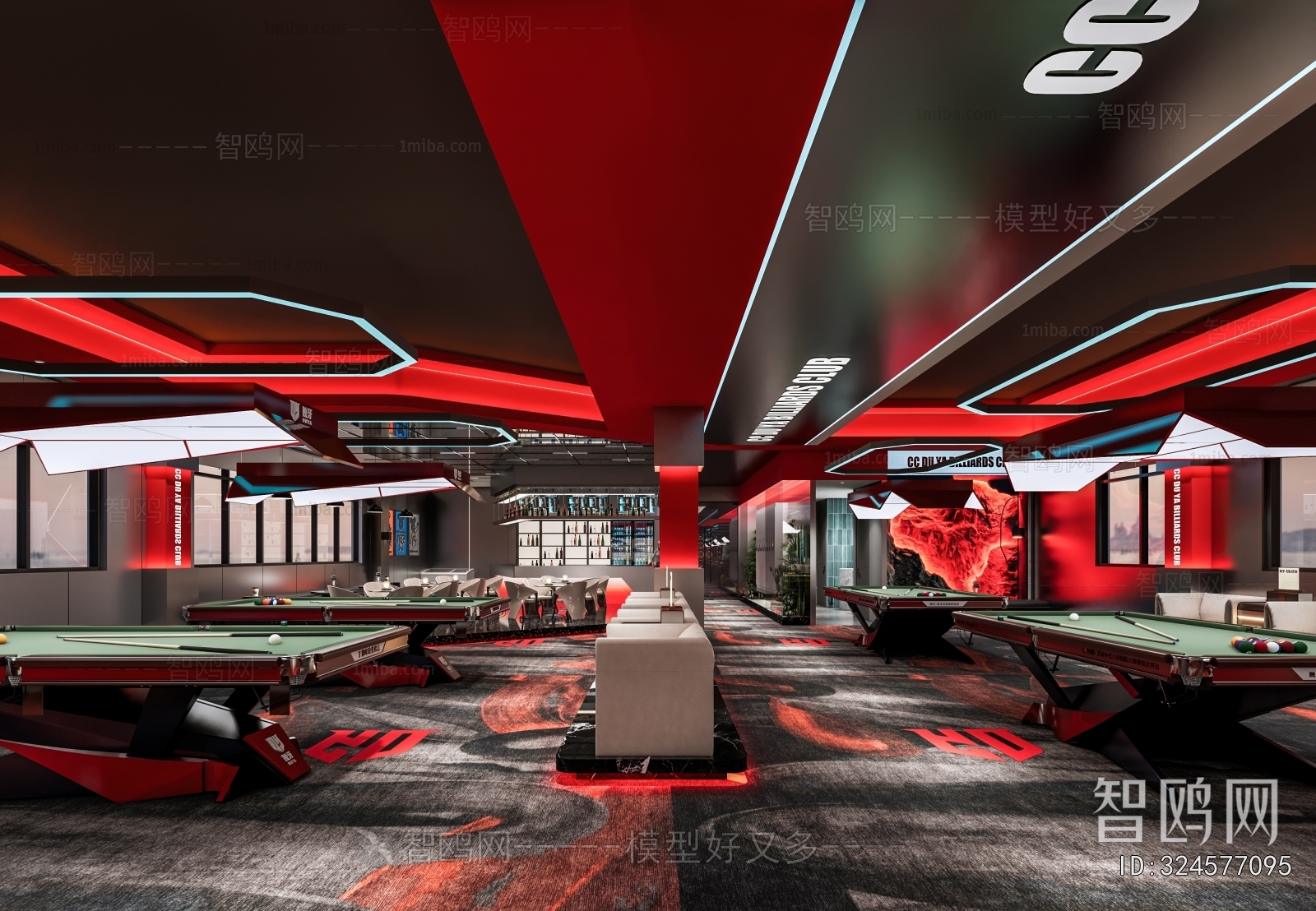 Modern Billiard Room