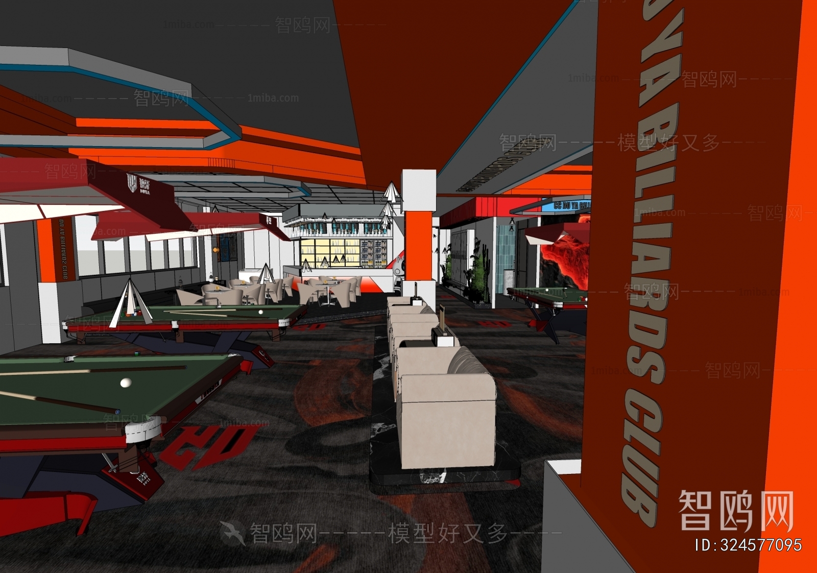 Modern Billiard Room