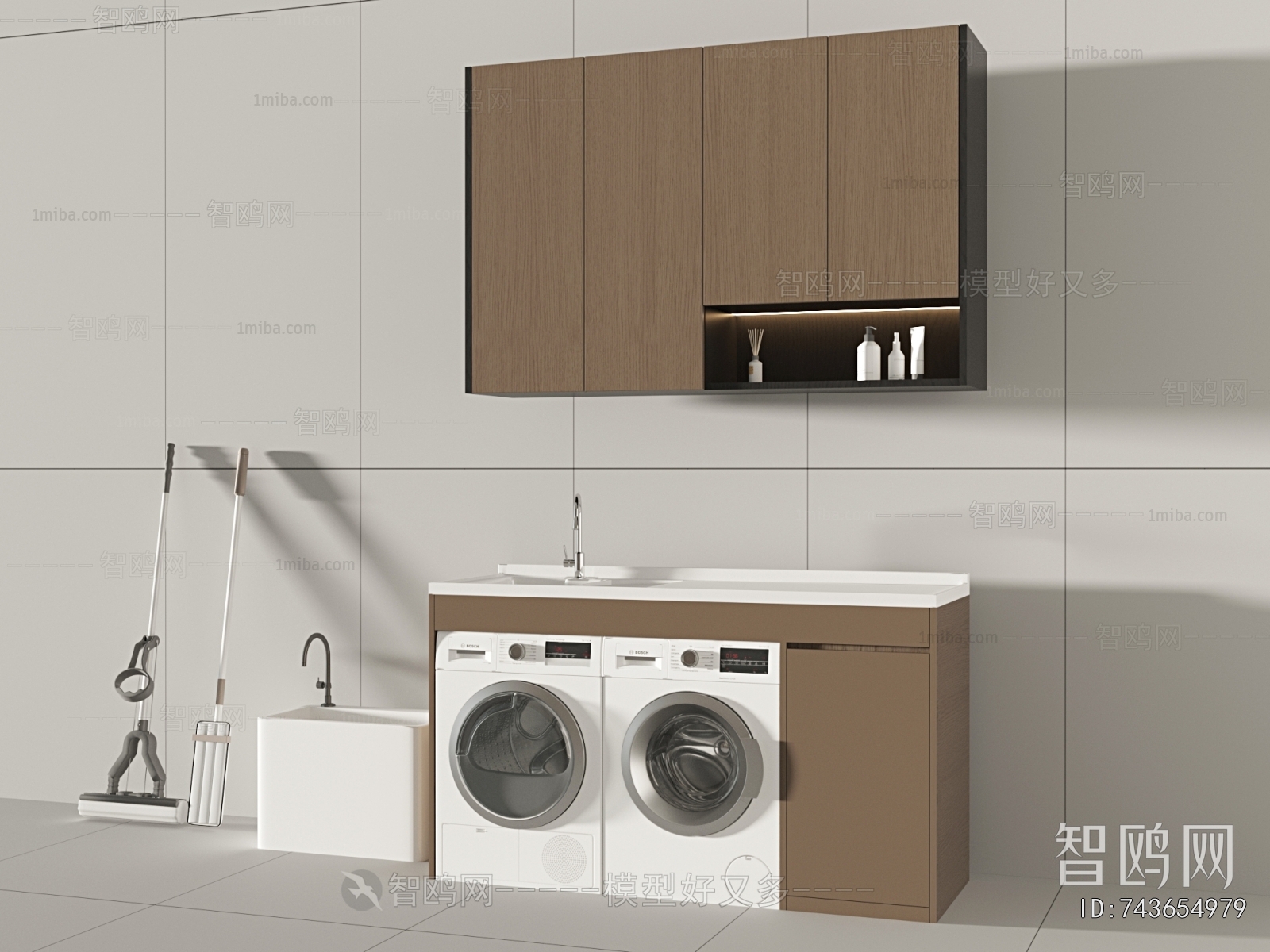 Modern Laundry Cabinet