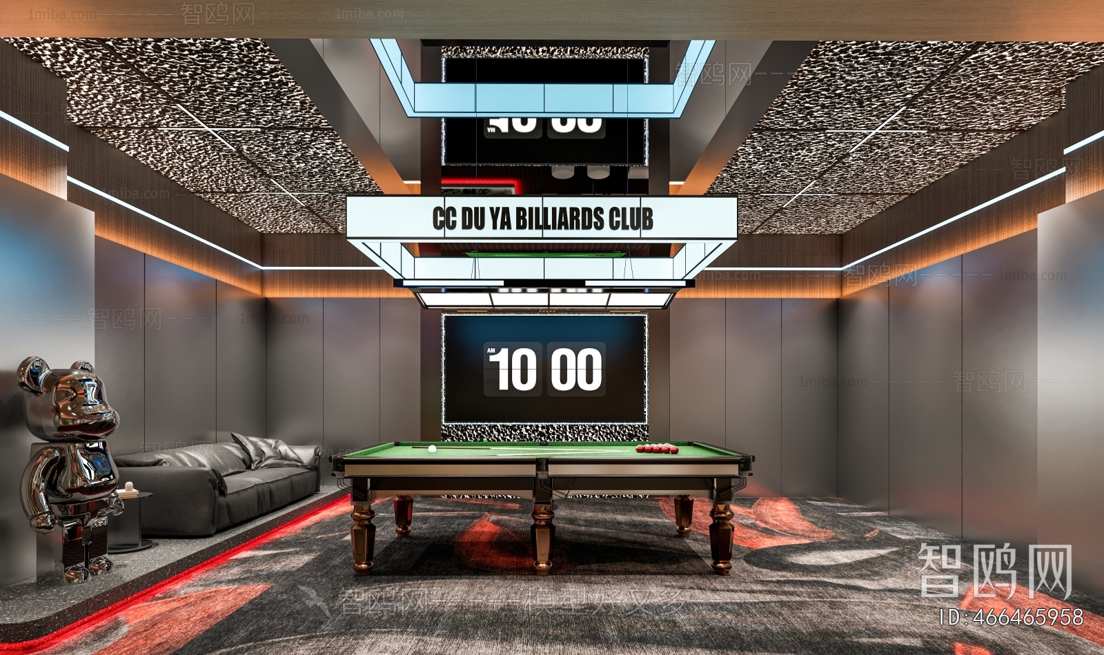 Modern Billiard Room