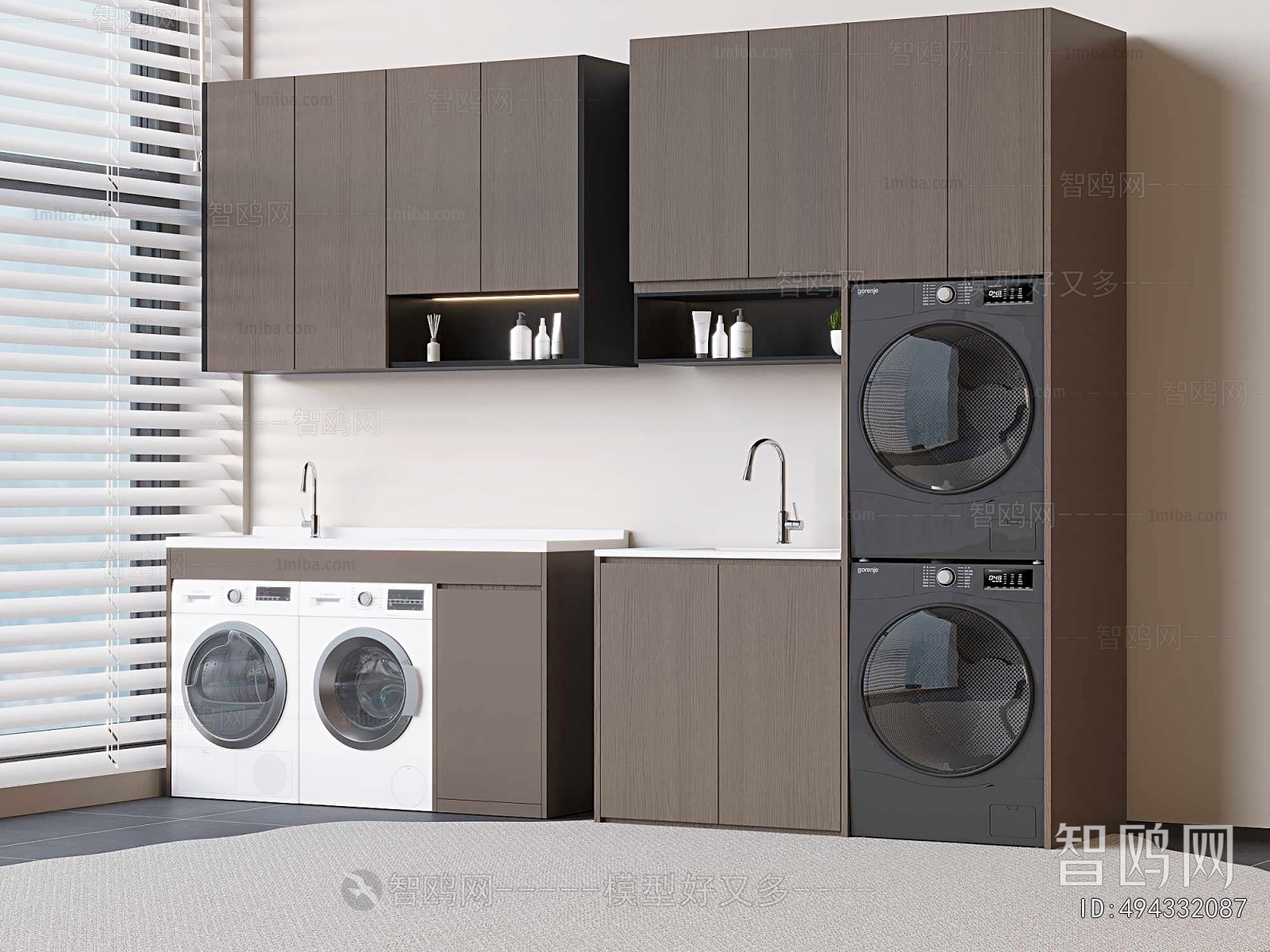 Modern Laundry Cabinet