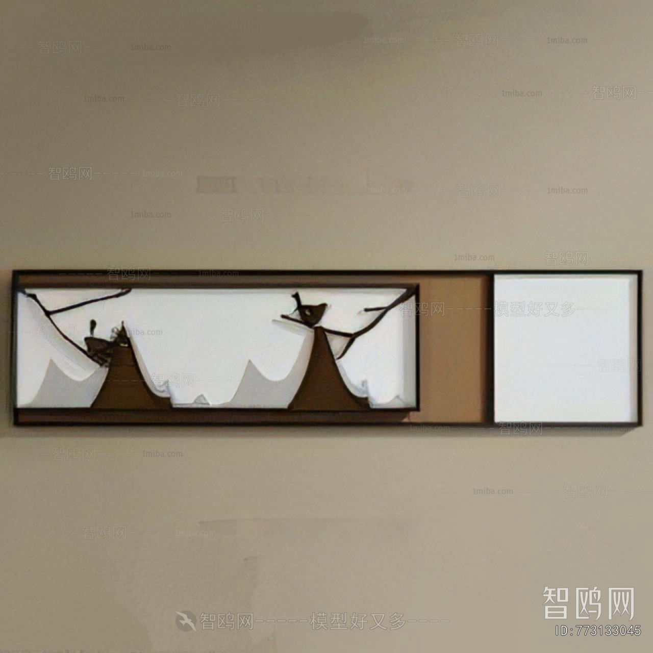 New Chinese Style Three-dimensional Physical Painting