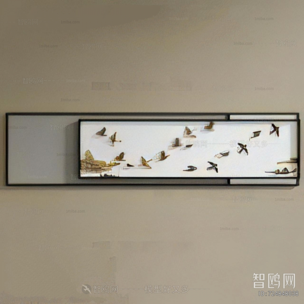 New Chinese Style Three-dimensional Physical Painting