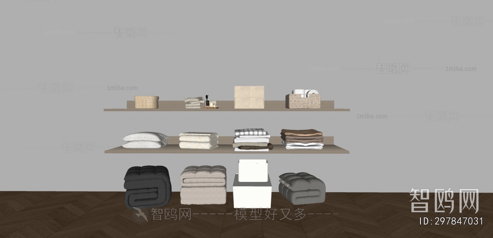 现代收纳盒衣服杯子组合