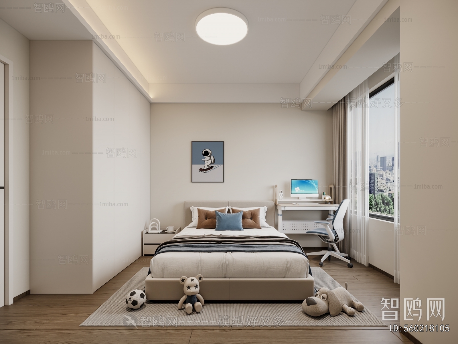 Modern Boy's Room And Son's Room