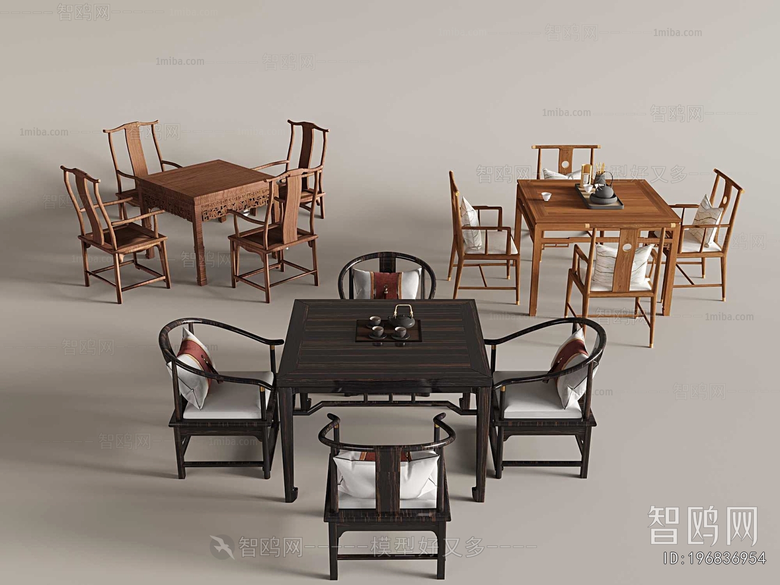 New Chinese Style Dining Table And Chairs