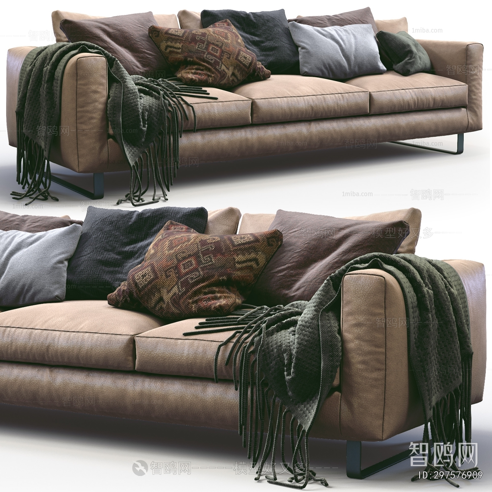 Modern Three-seat Sofa