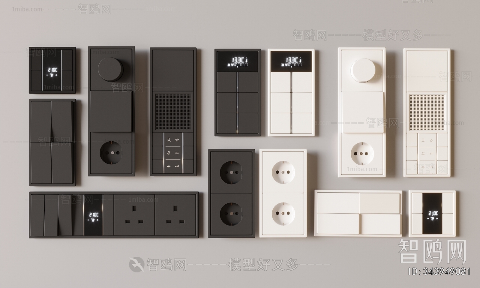 Modern Switch Socket Panel