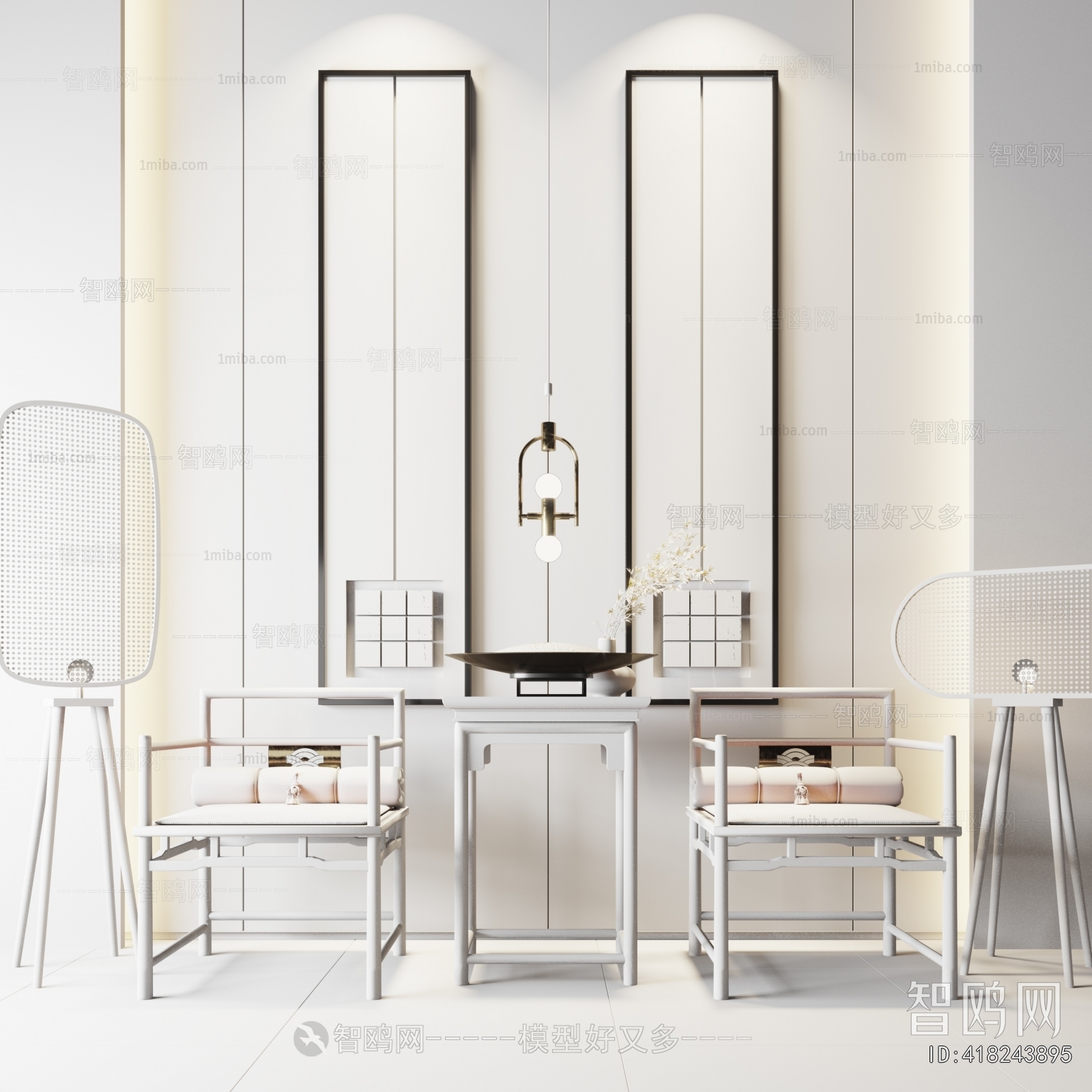 New Chinese Style Lounge Chair