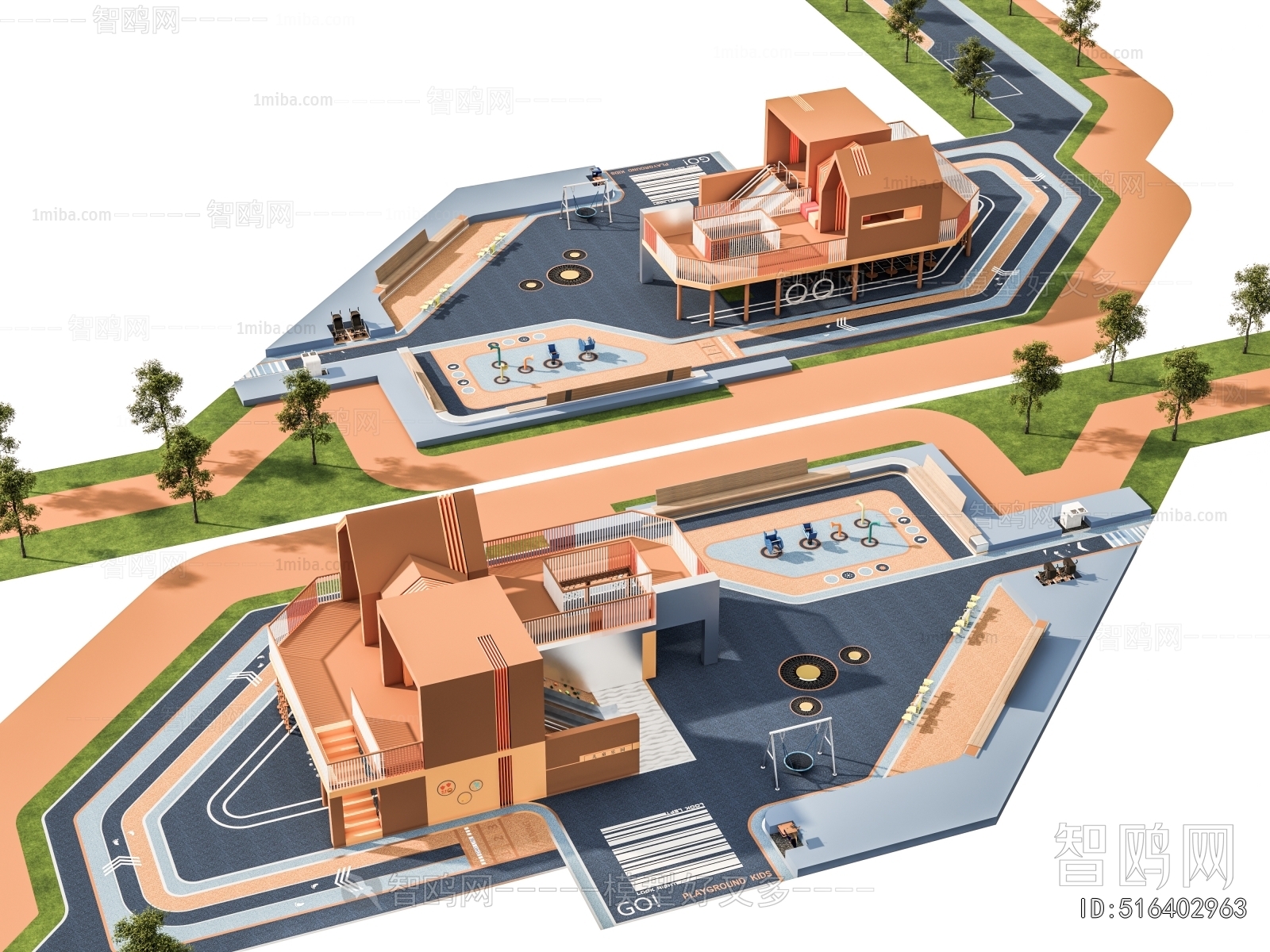 Modern Park Landscape