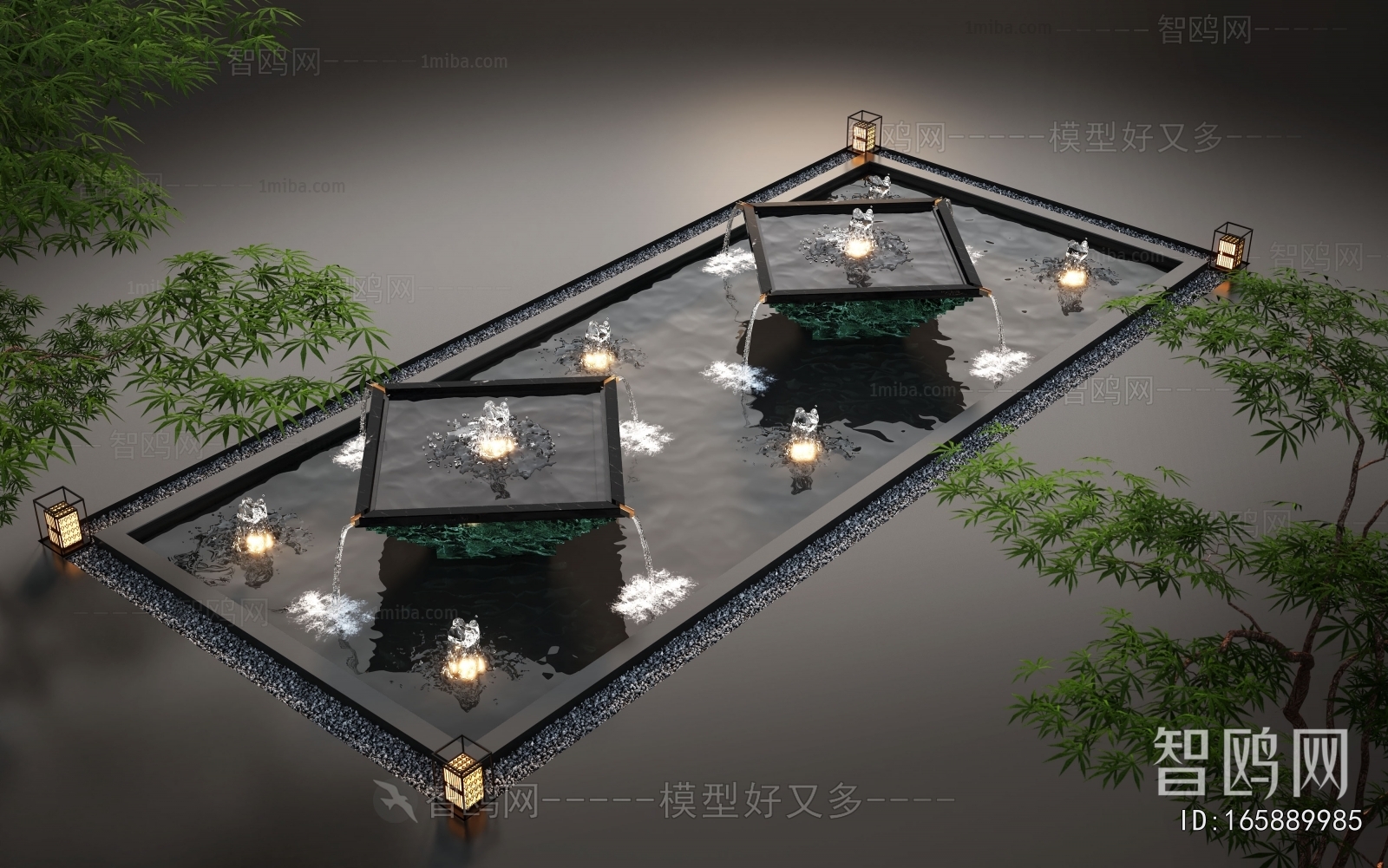 Modern Rockery Waterscape