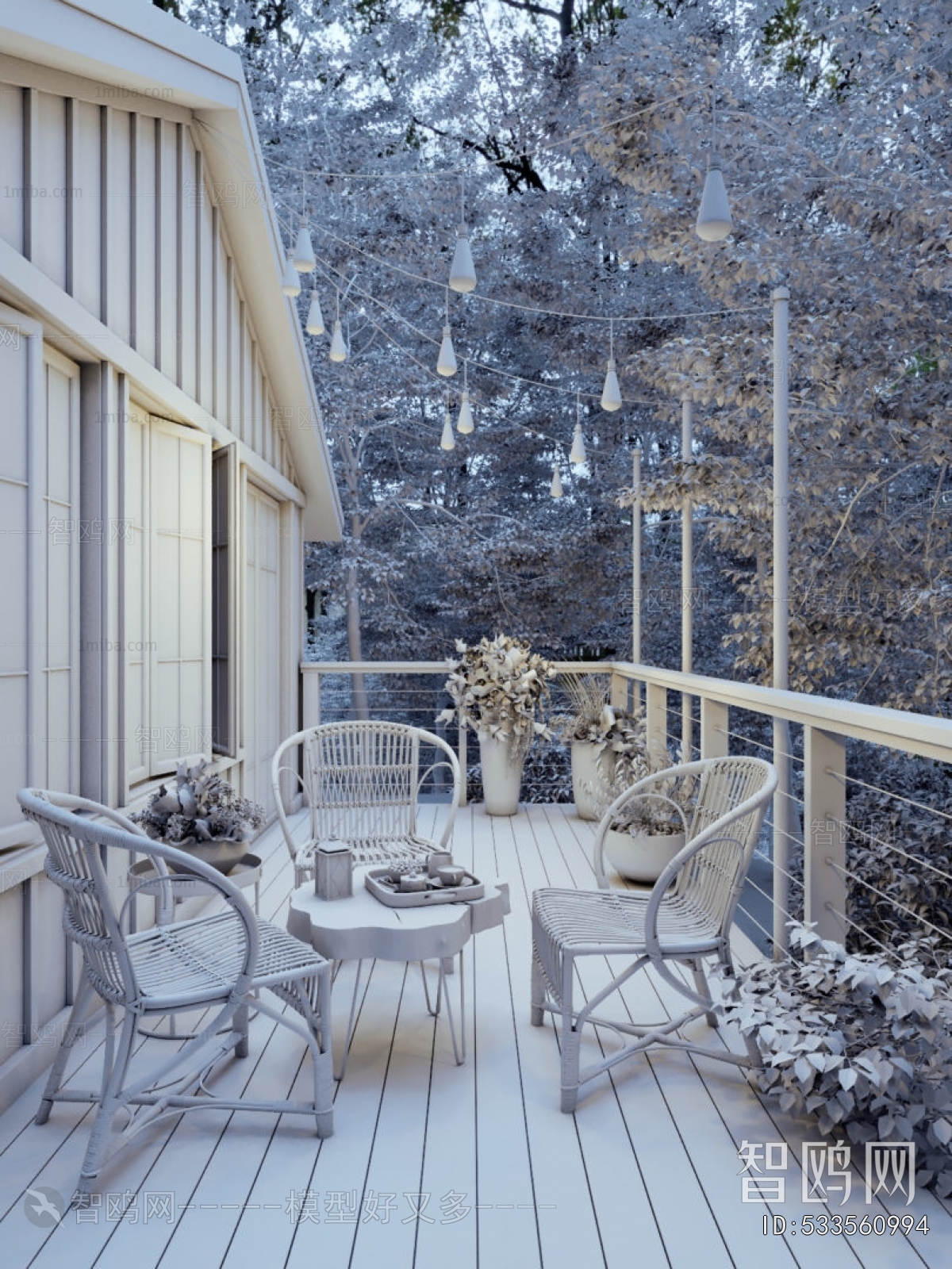 Nordic Style Balcony