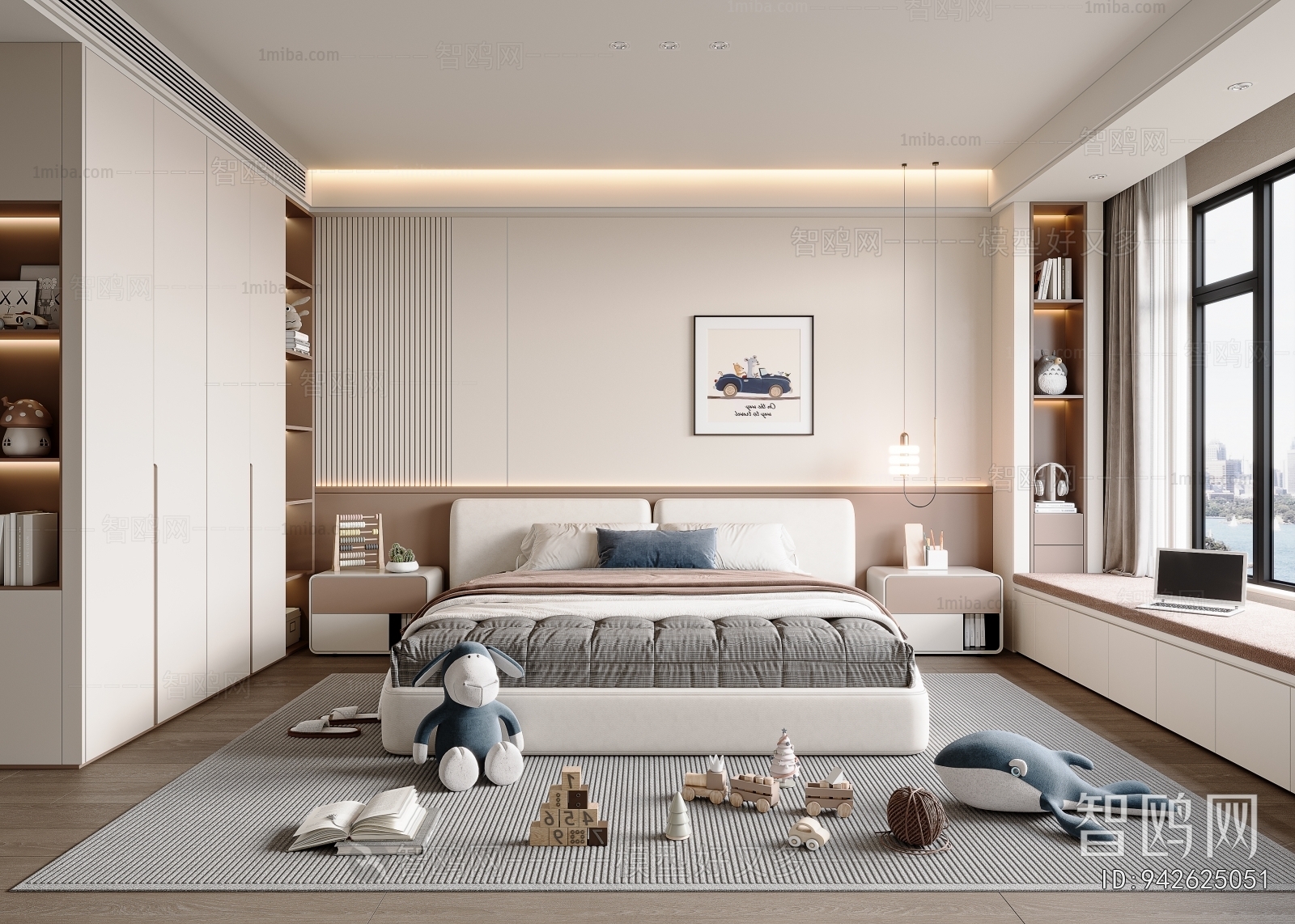 Modern Boy's Room And Son's Room