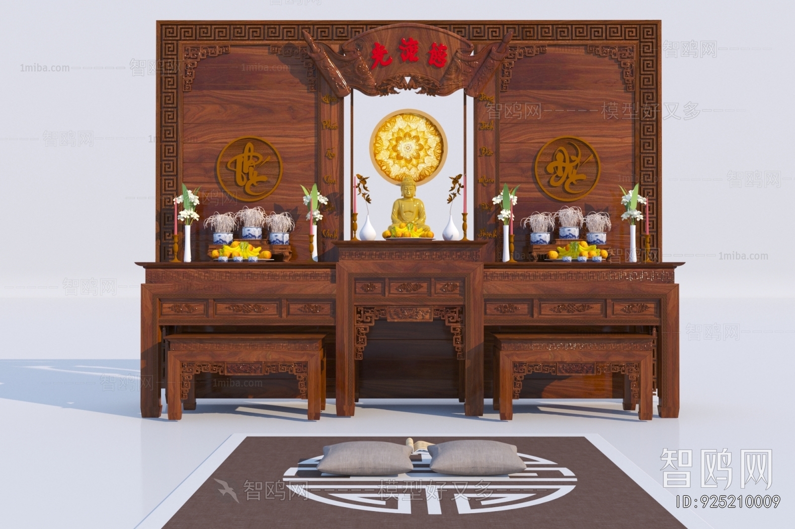 Chinese Style Buddhist Niche