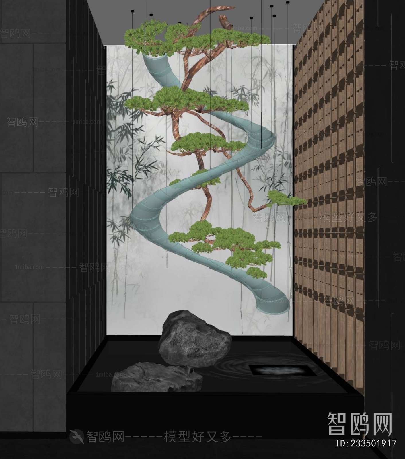 New Chinese Style Plant Landscaping