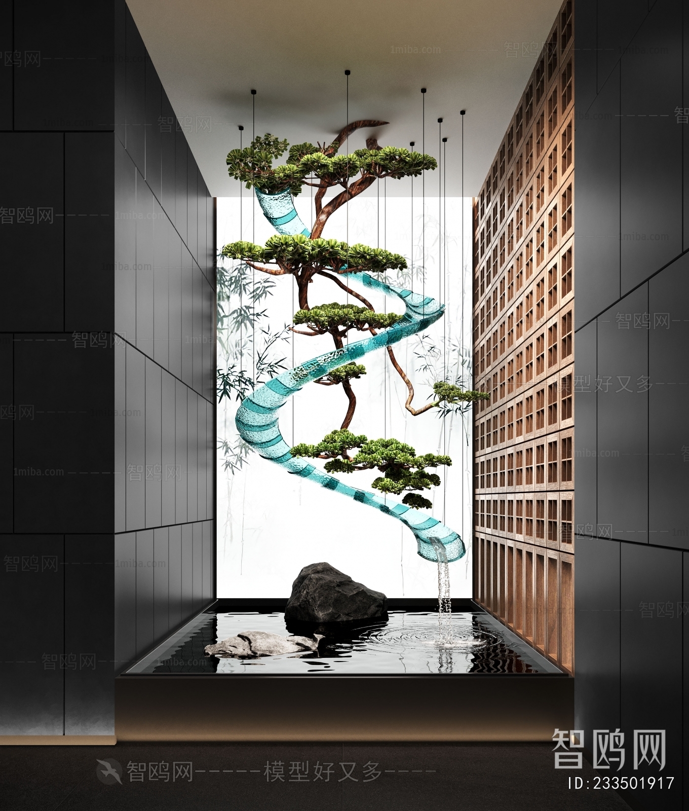 New Chinese Style Plant Landscaping