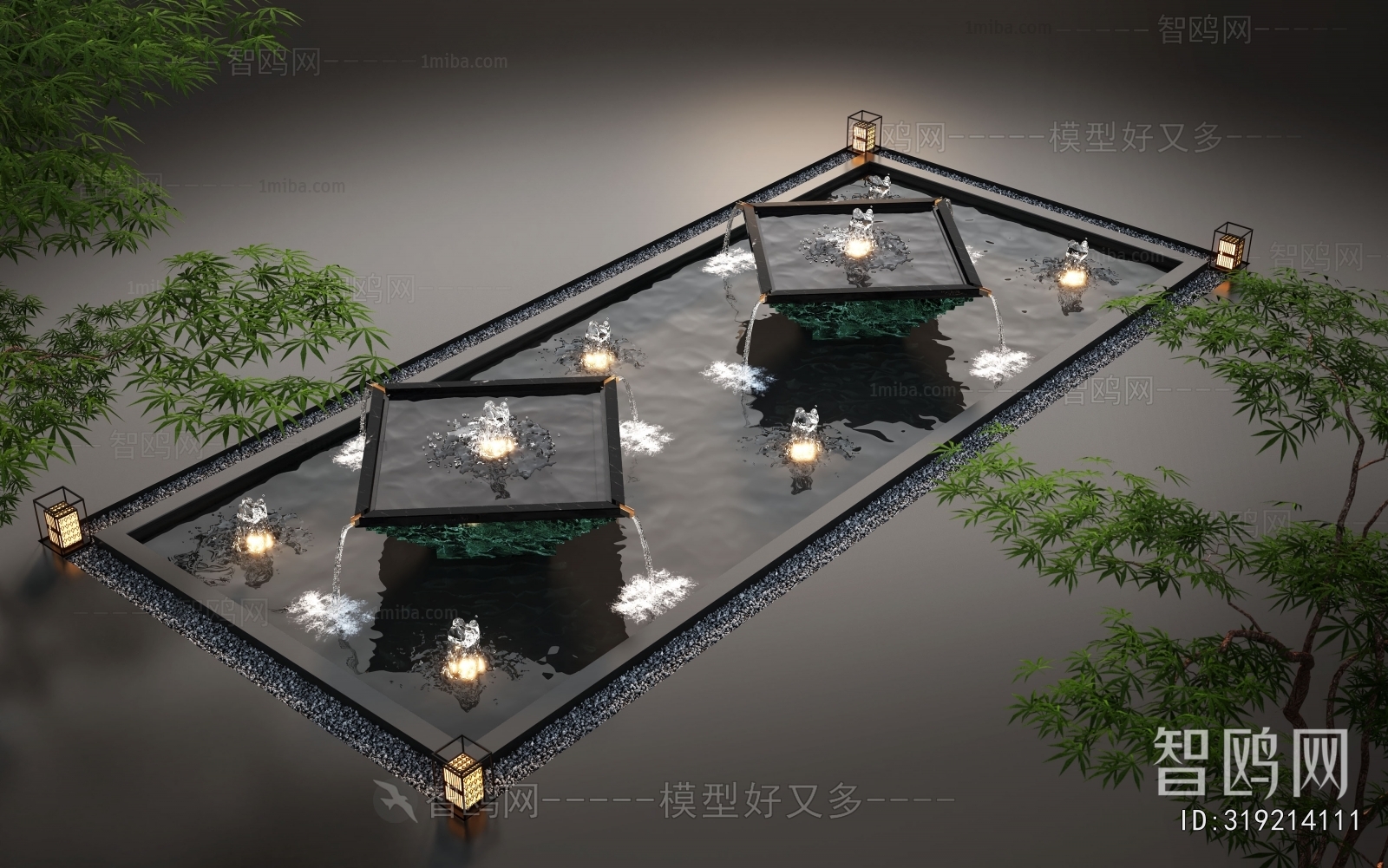 Modern Rockery Waterscape