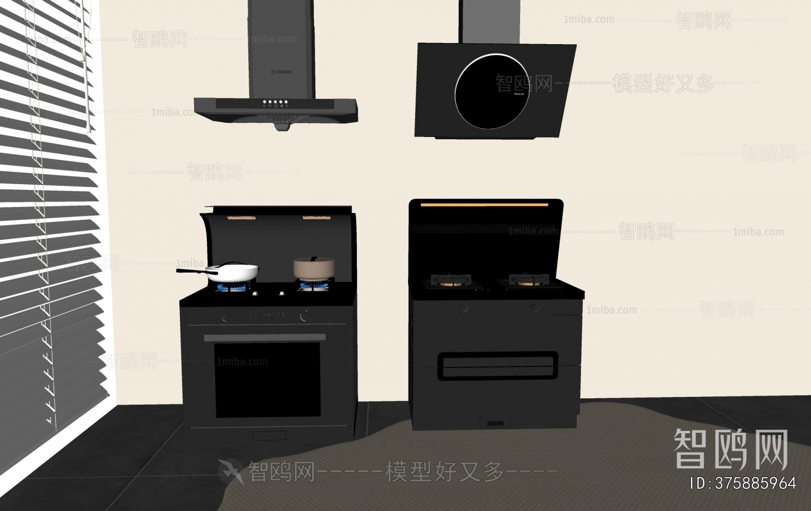Modern Kitchen Electric Gas Range