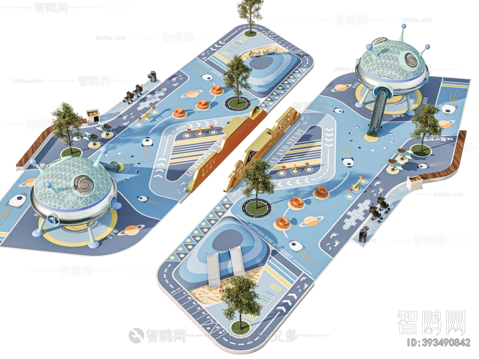 Modern Park Landscape