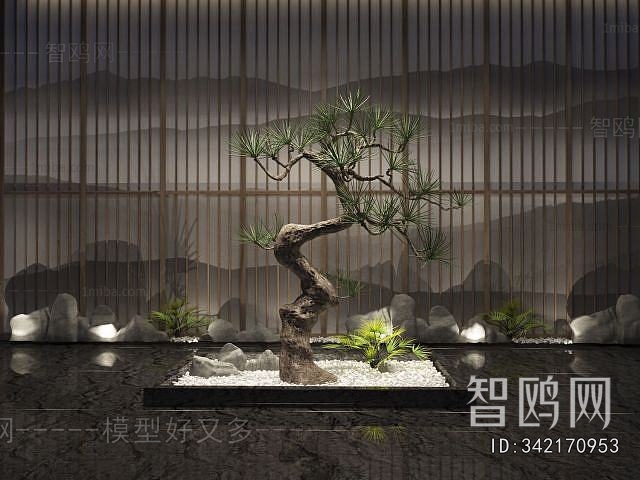 New Chinese Style Plant Landscaping