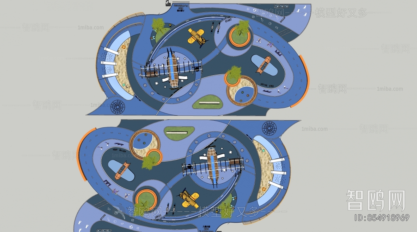 Modern Park Landscape