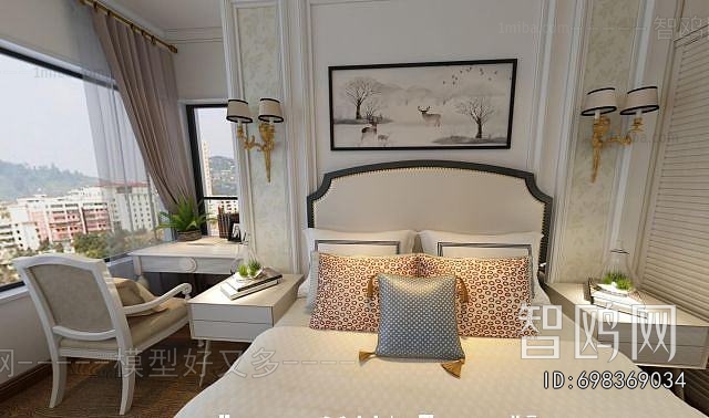 Simple European Style Bedroom