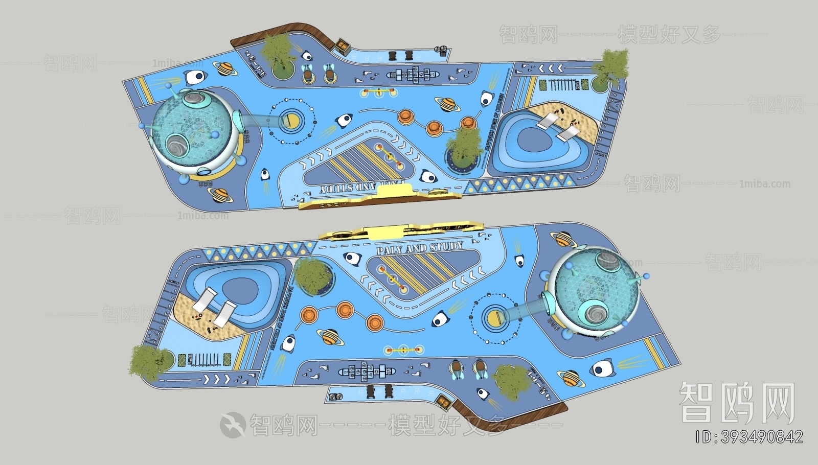 Modern Park Landscape