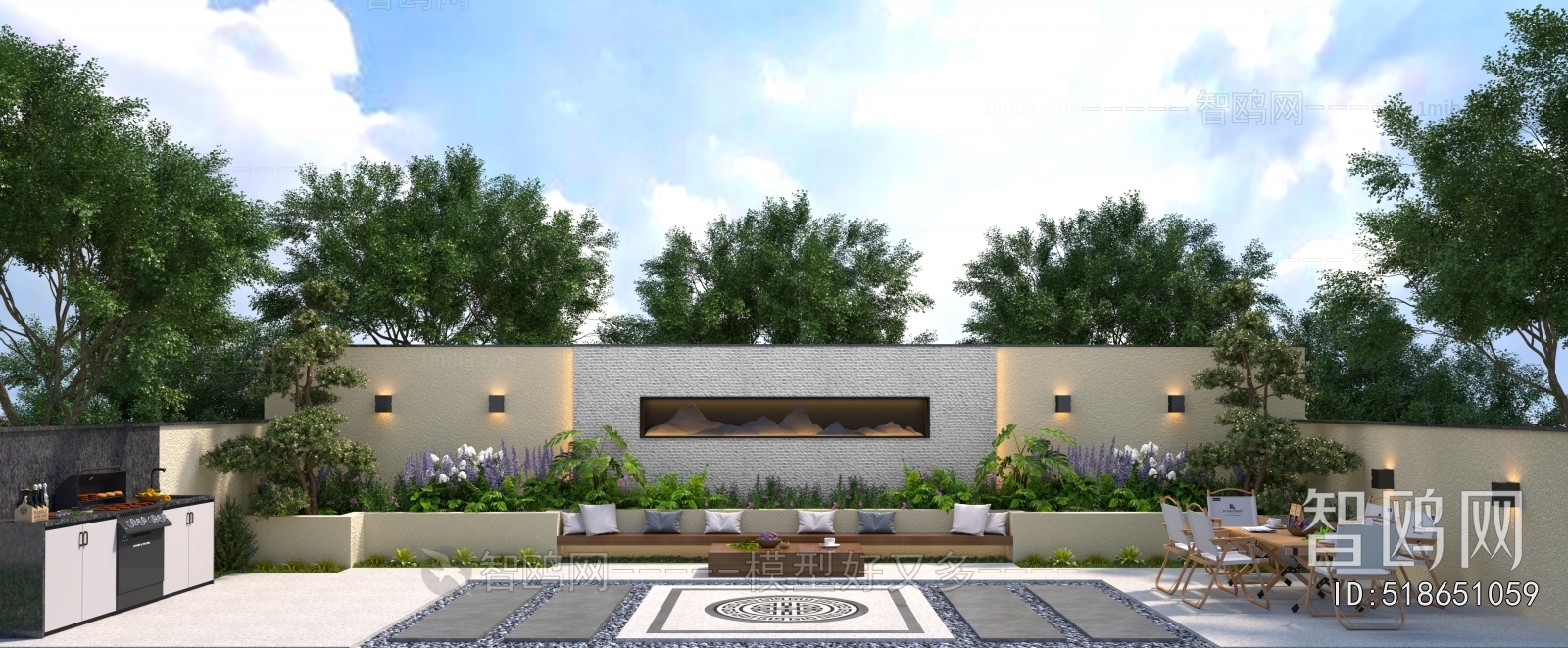 Modern Courtyard/landscape