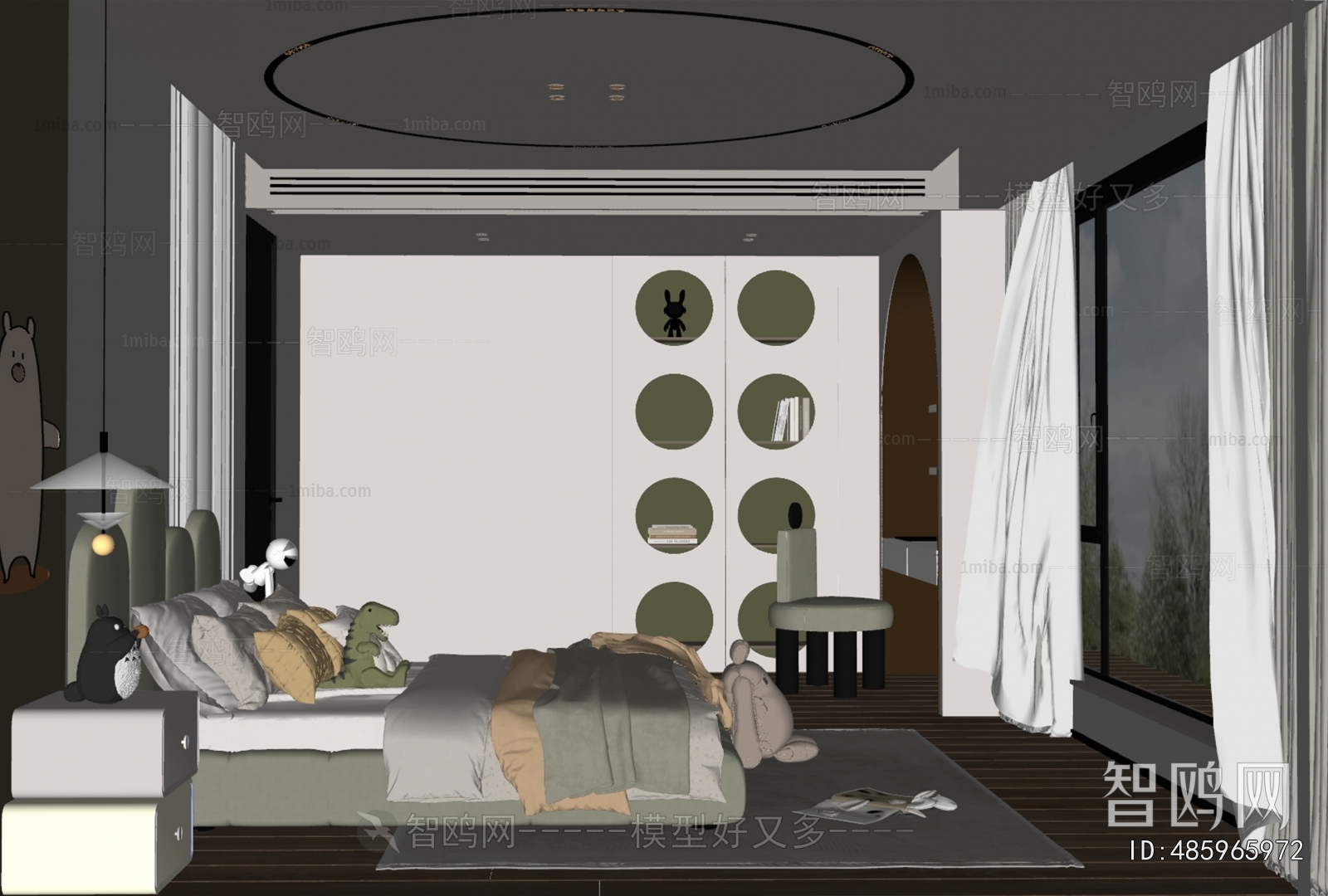 Modern Boy's Room And Son's Room