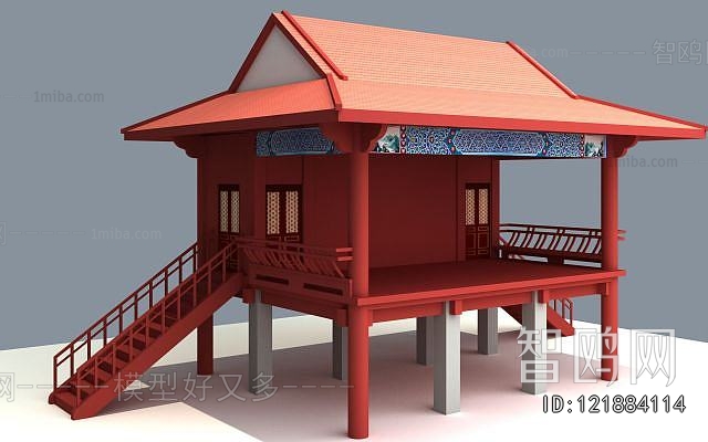 New Chinese Style Ancient Architectural Buildings