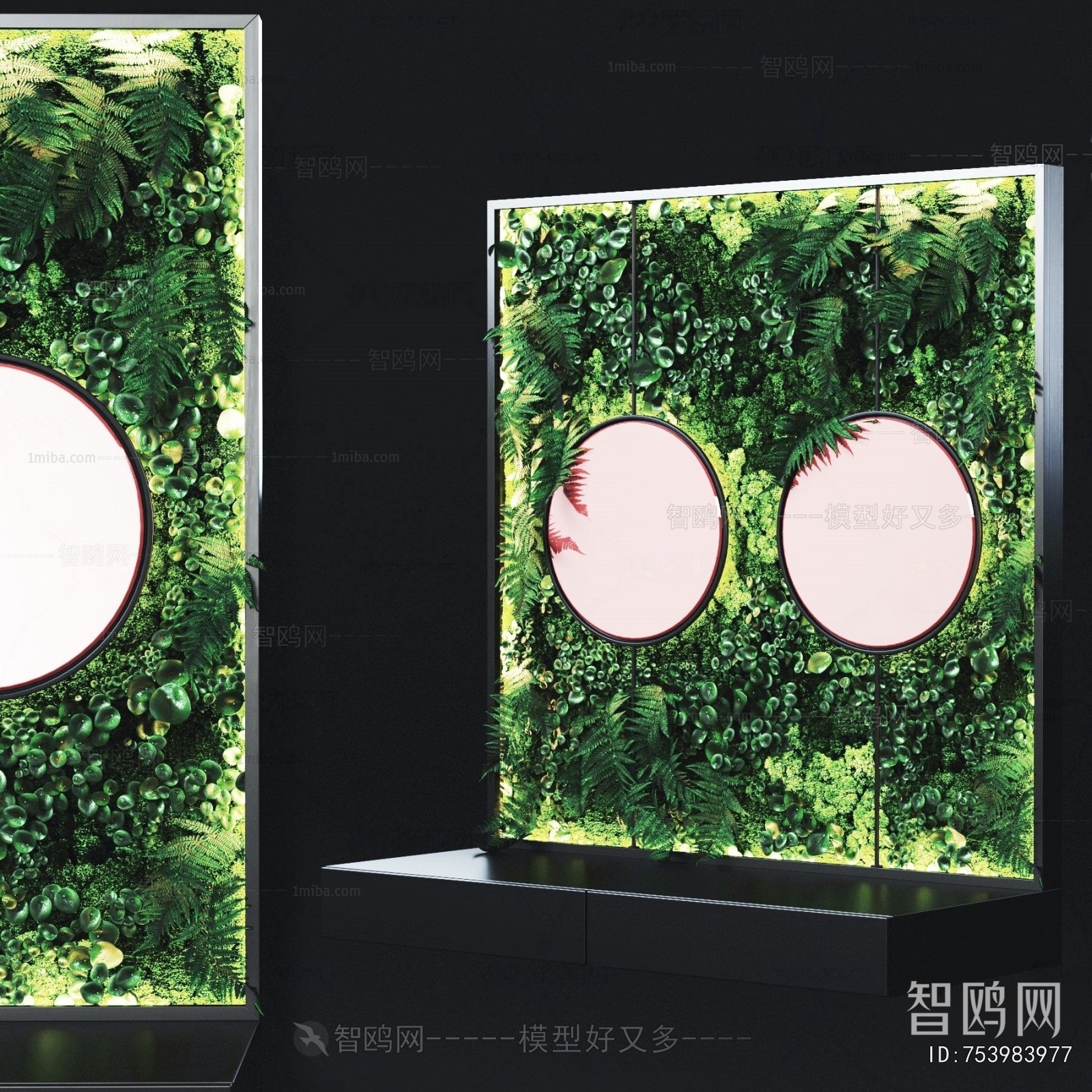 现代植物墙