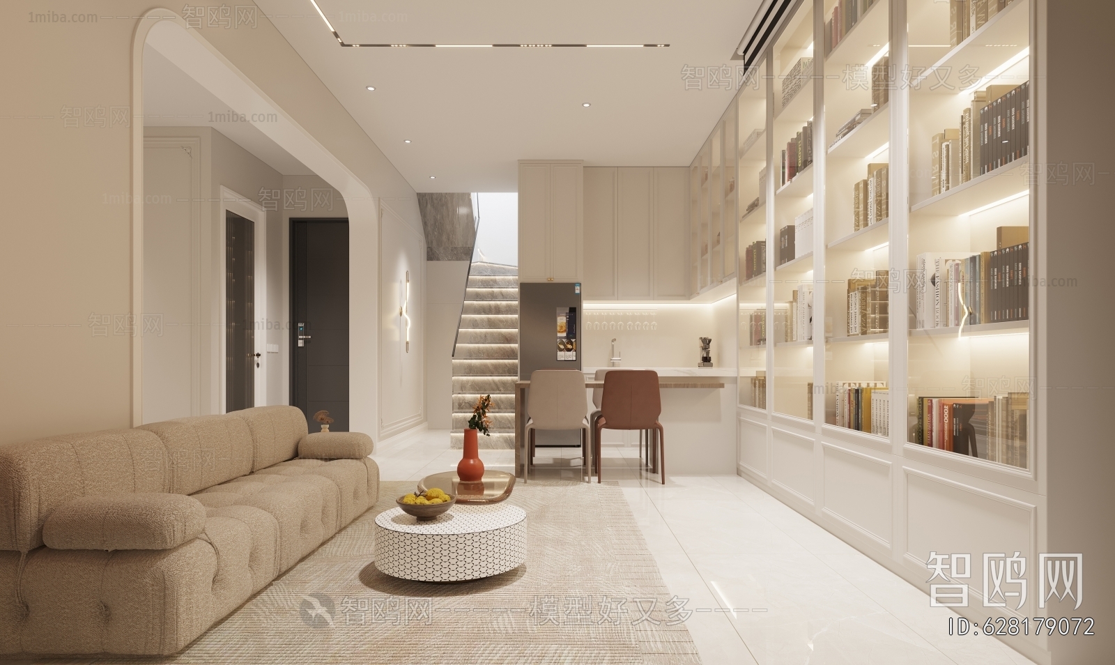 Simple European Style Study Space