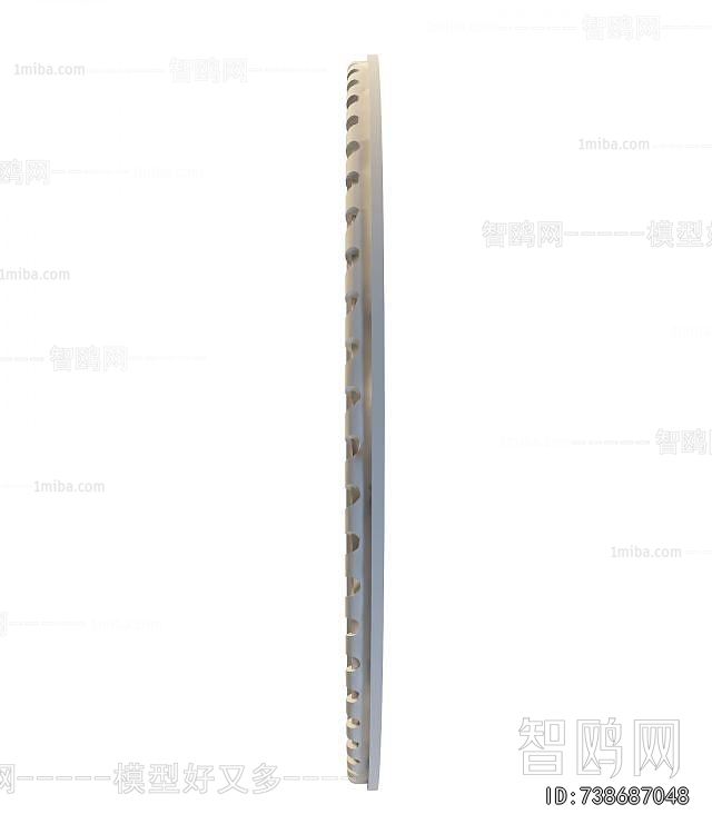 European Style Plaster Carved Top Plate