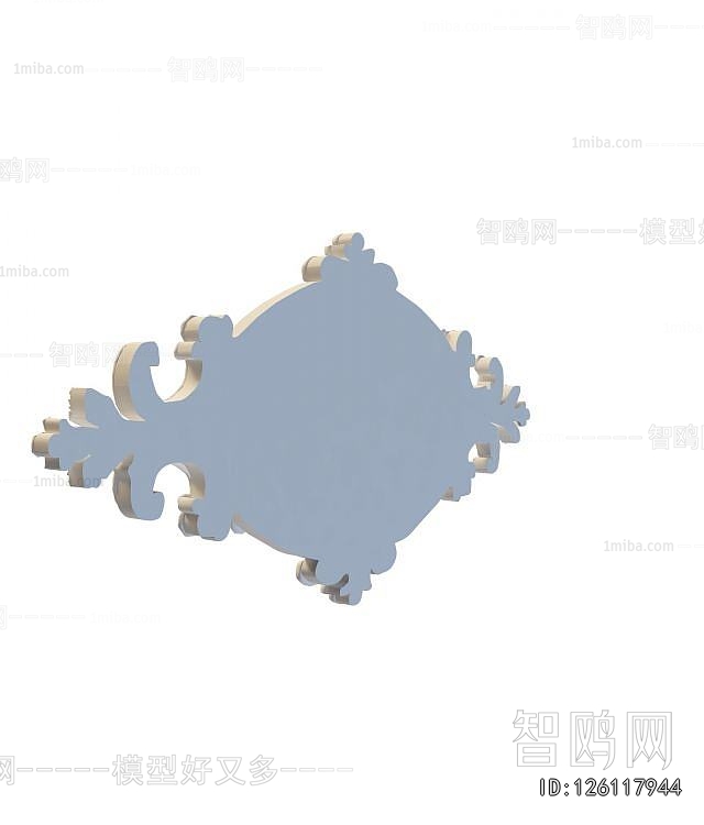 European Style Plaster Carved Top Plate