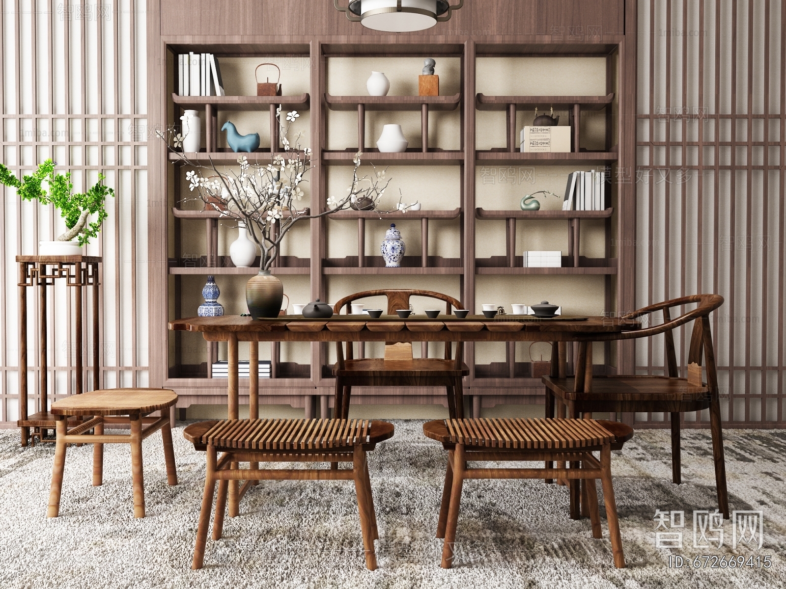 New Chinese Style Tea Tables And Chairs