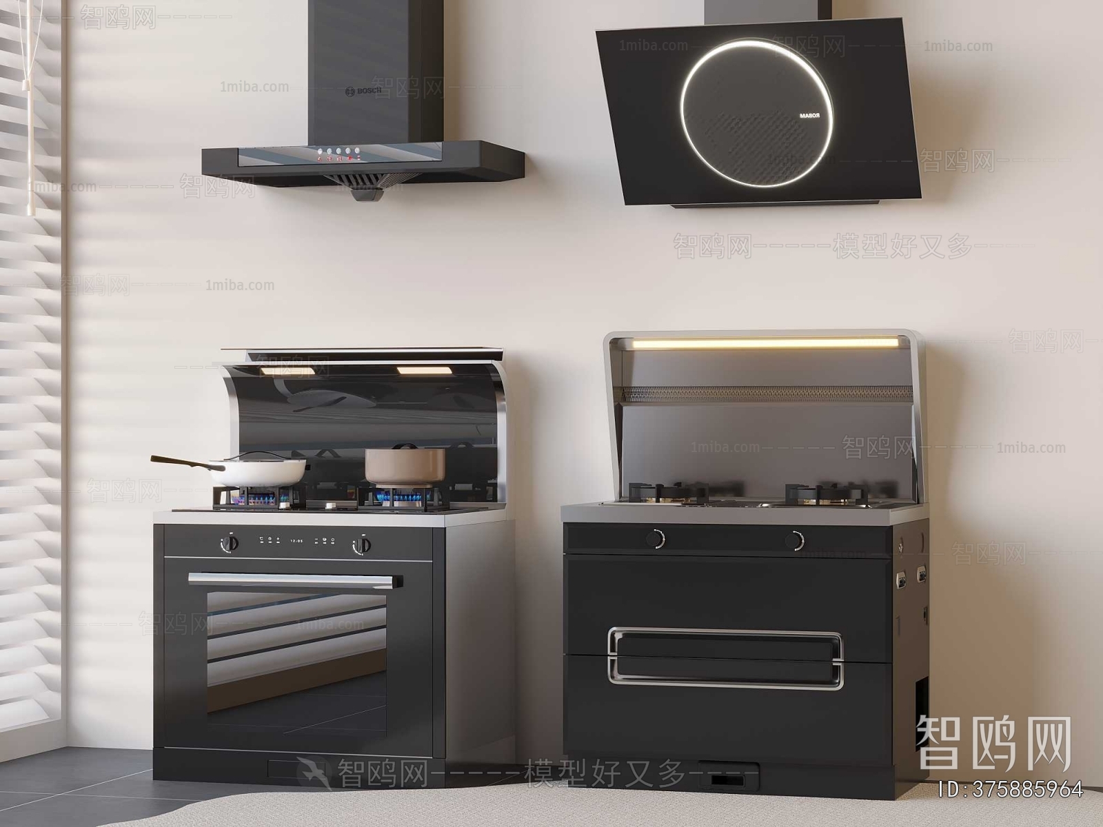 Modern Kitchen Electric Gas Range