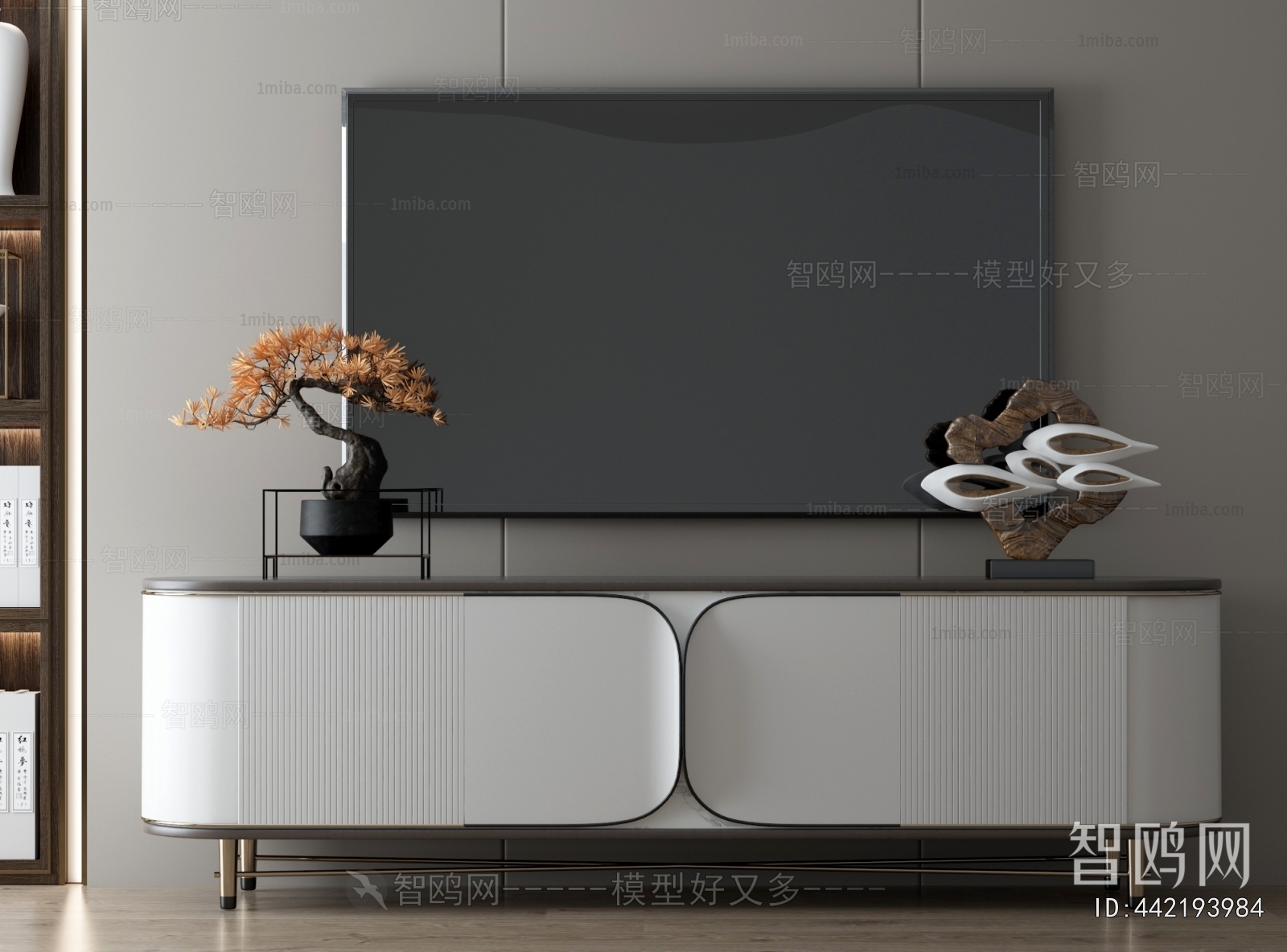 New Chinese Style TV Cabinet