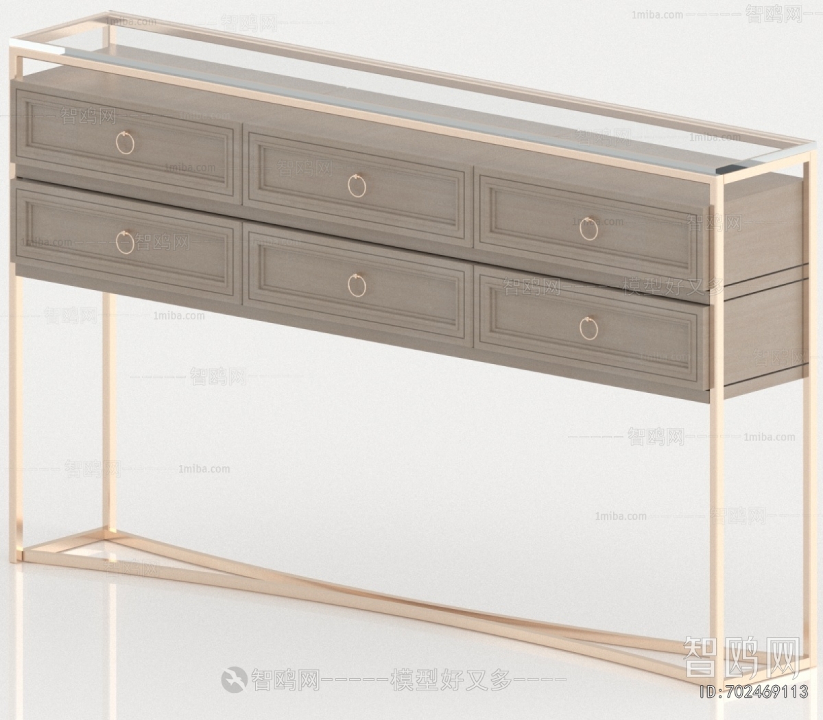 New Chinese Style Side Cabinet
