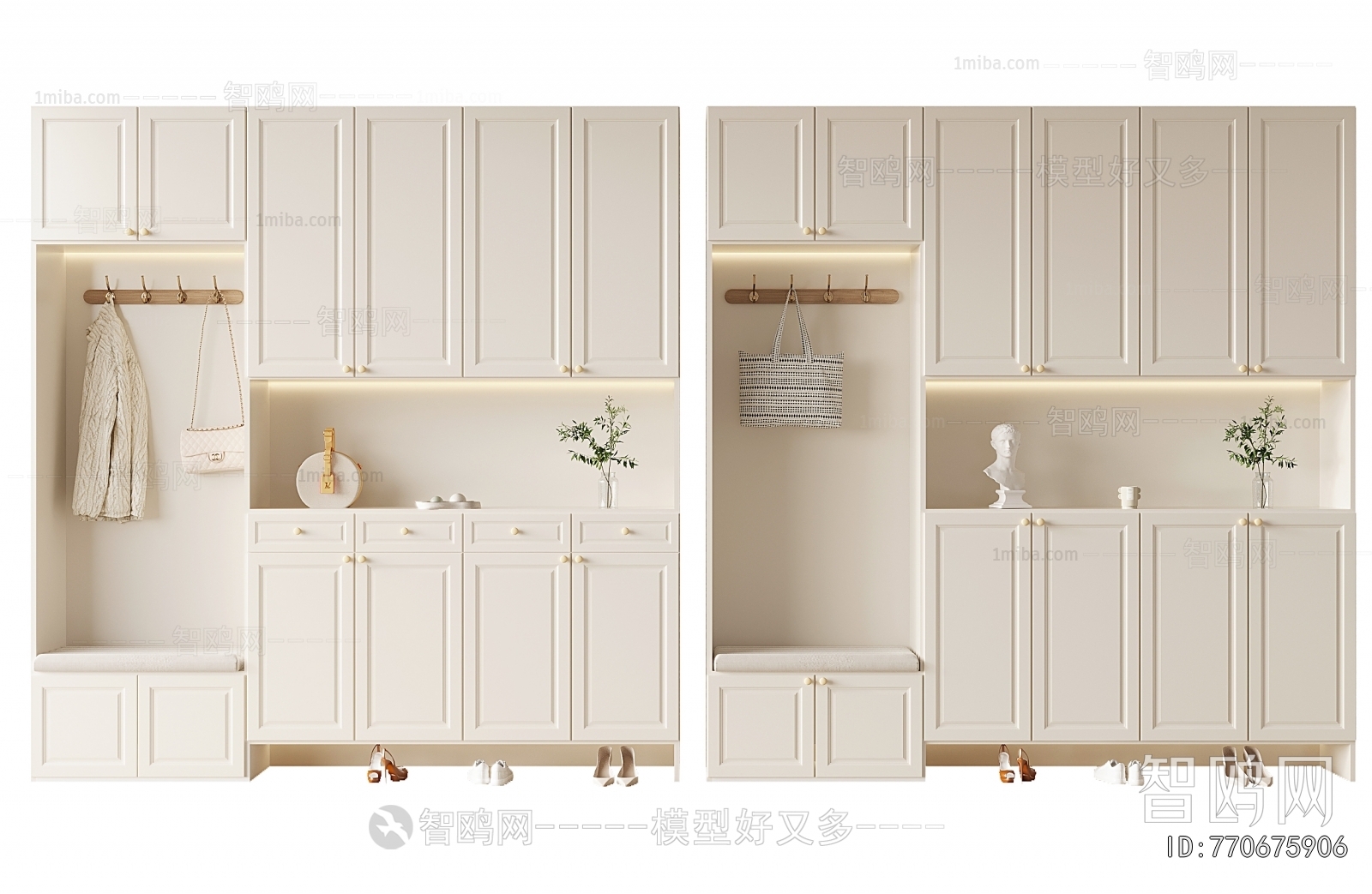 French Style Shoe Cabinet