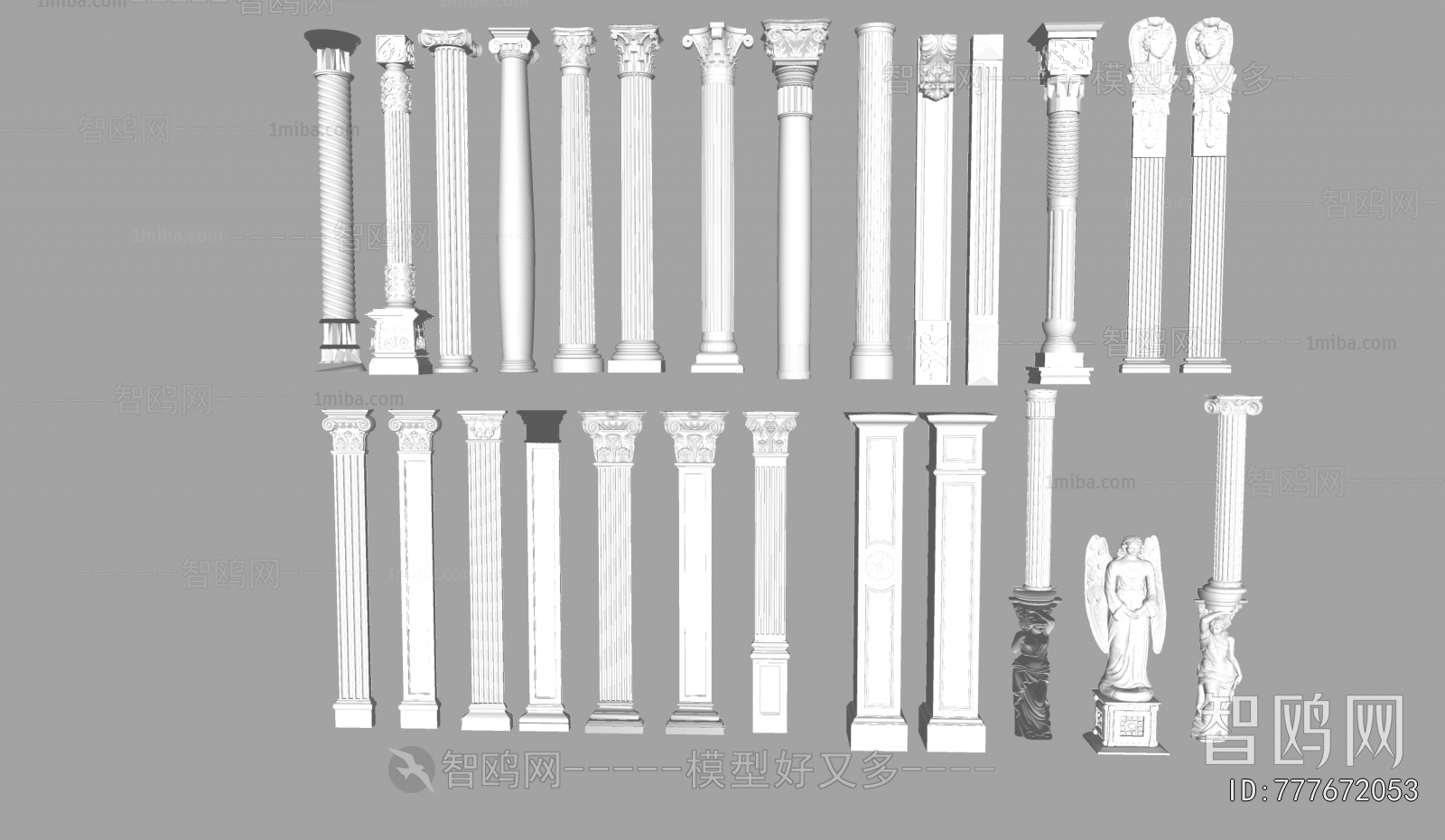 European Style Roman Pillar