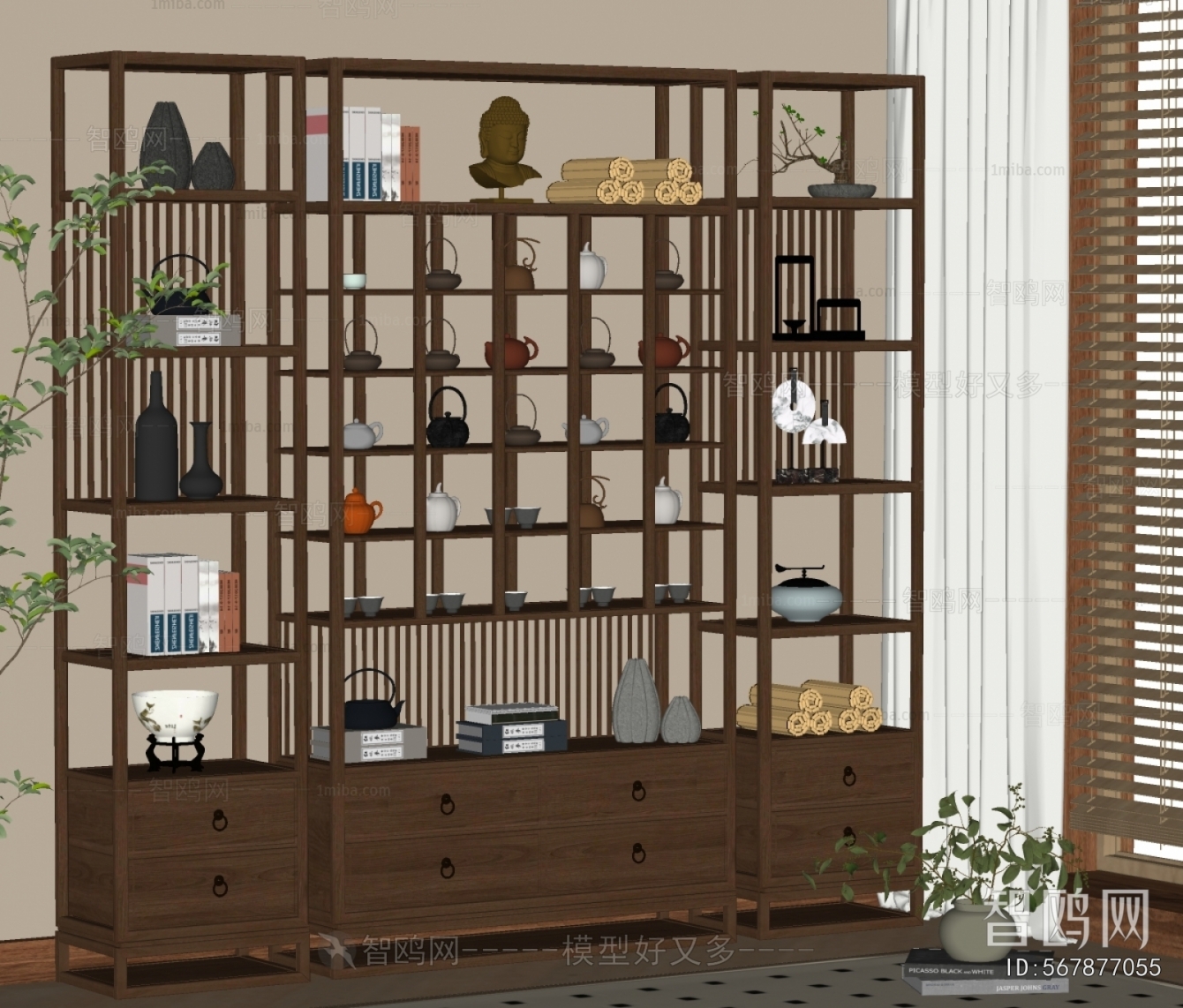 New Chinese Style Antique Rack