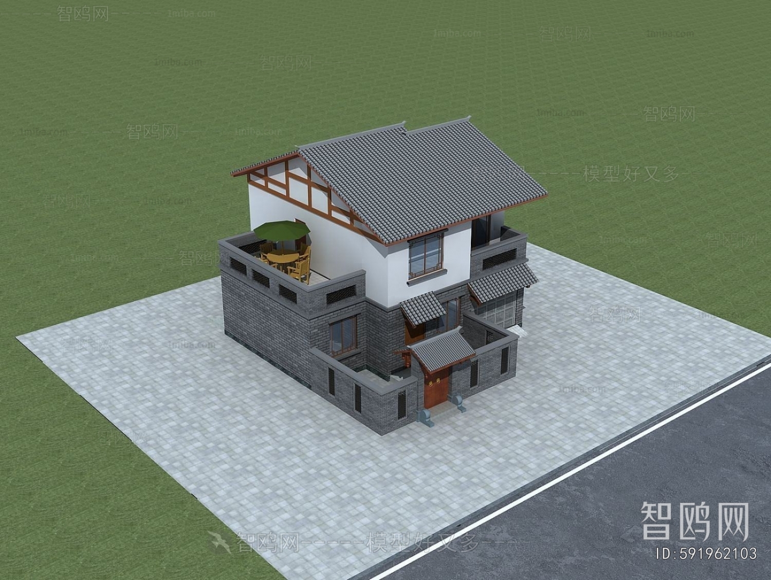 Chinese Style Residential Building