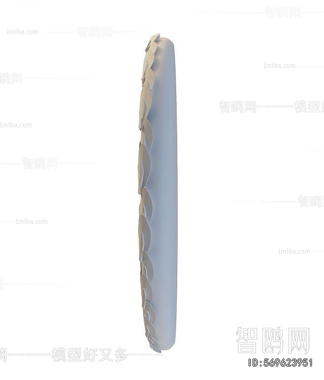 European Style Plaster Carved Top Plate