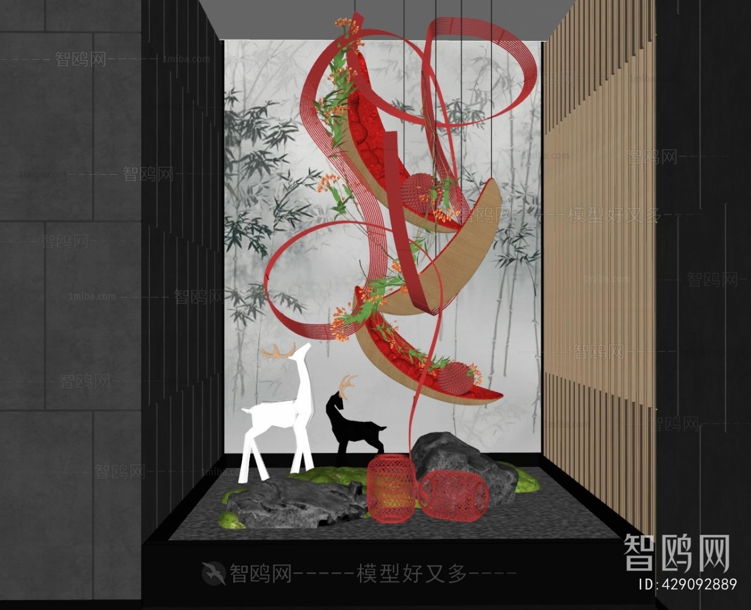 New Chinese Style Plant Landscaping