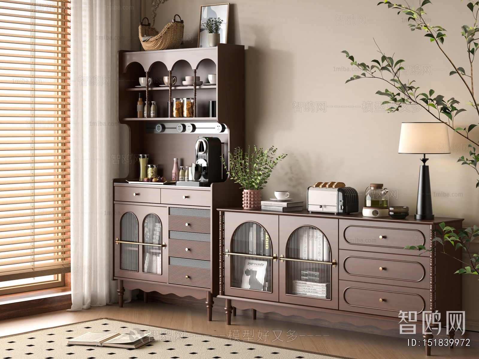 French Style Side Cabinet