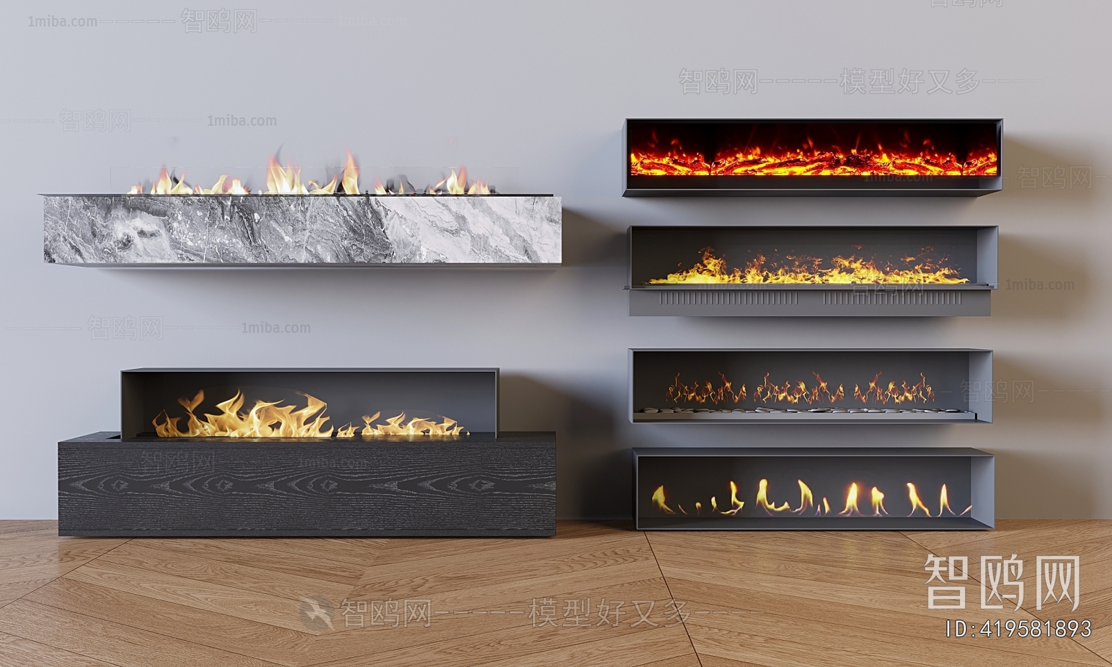 Modern Electronic Fireplace