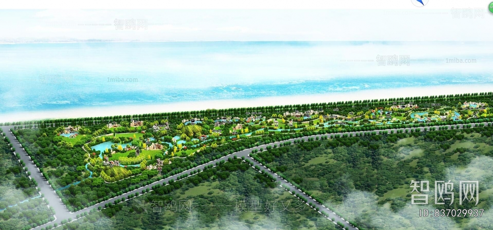 Modern Architectural Bird's-eye View Planning